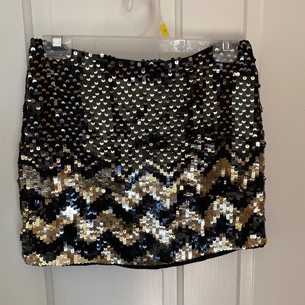 Sequin mini skirt
